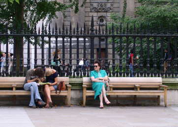 Chico benches at St Paul's London